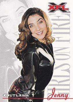 #96 Jenny - Las Vegas Outlaws - 2001 Topps XFL Football