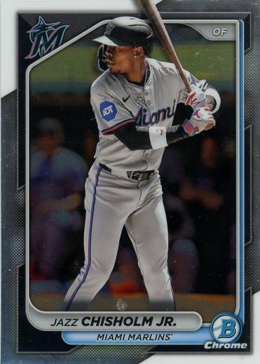 #96 Jazz Chisholm Jr. - Miami Marlins - 2024 Bowman Chrome Baseball