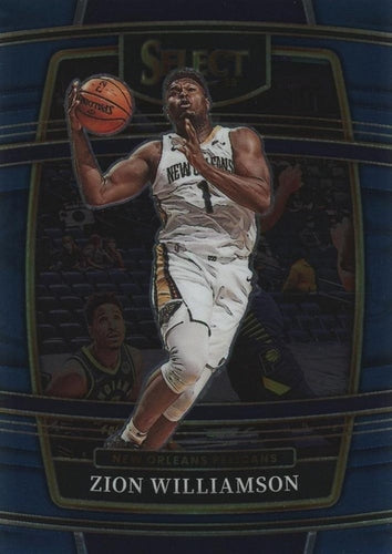 #96 Zion Williamson - New Orleans Pelicans - 2021-22 Panini Select - Blue Basketball