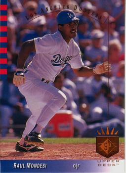#96 Raul Mondesi - Los Angeles Dodgers - 1993 SP Baseball