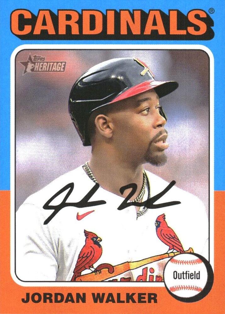 #96 Jordan Walker - St. Louis Cardinals - 2024 Topps Heritage Baseball