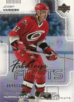 #97 Josef Vasicek - Carolina Hurricanes - 2000-01 Upper Deck Pros & Prospects Hockey
