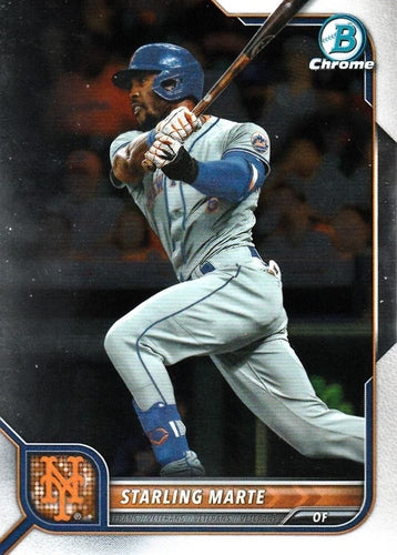 #97 Starling Marte - New York Mets - 2022 Bowman Chrome Baseball