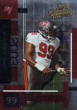 #97 Warren Sapp - Tampa Bay Buccaneers - 2003 Playoff Absolute Memorabilia Football