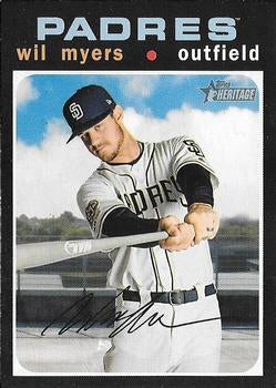 #97 Wil Myers - San Diego Padres - 2020 Topps Heritage Baseball
