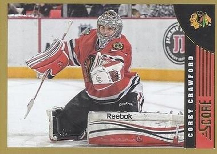 #97 Corey Crawford - Chicago Blackhawks - 2013-14 Score - Gold Hockey