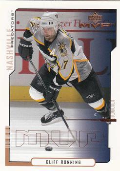 #97 Cliff Ronning - Nashville Predators - 2000-01 Upper Deck MVP Hockey