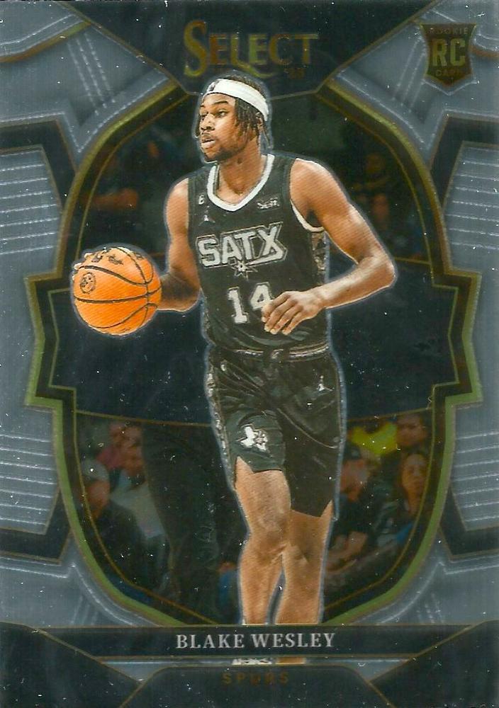 #97 Blake Wesley - San Antonio Spurs - 2022-23 Panini Select Basketball