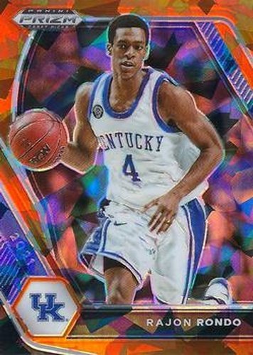 #97 Rajon Rondo - Kentucky Wildcats - 2021 Panini Prizm Draft Picks - Orange Ice Basketball