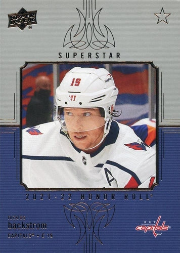 #HR-97 Nicklas Backstrom - Washington Capitals - 2021-22 Upper Deck - Honor Roll Hockey