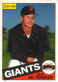 #97 Joel Youngblood - San Francisco Giants - 1985 O-Pee-Chee Baseball