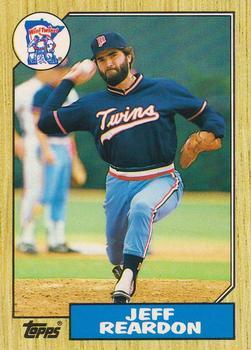 #98T Jeff Reardon - Minnesota Twins - 1987 Topps Traded Baseball