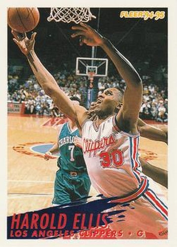 #98 Harold Ellis - Los Angelesippers - 1994-95 Fleer Basketball