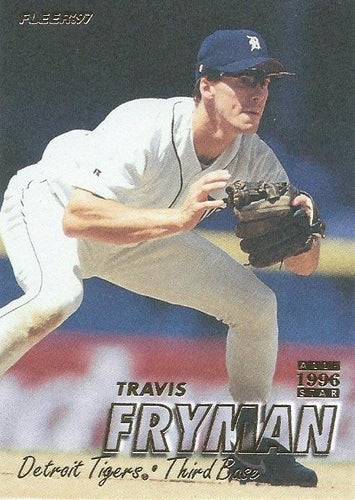 #98 Travis Fryman - Detroit Tigers - 1997 Fleer Baseball