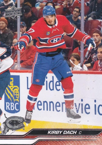#98 Kirby Dach - Montreal Canadiens - 2023-24 Upper Deck Hockey