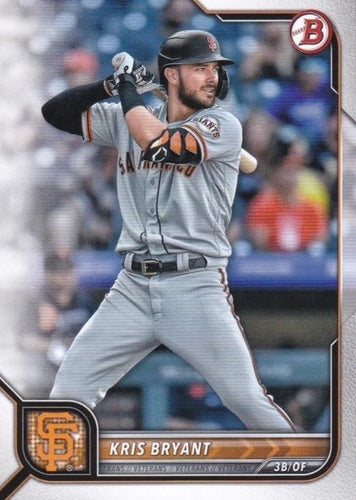 #98 Kris Bryant - San Francisco Giants - 2022 Bowman Baseball