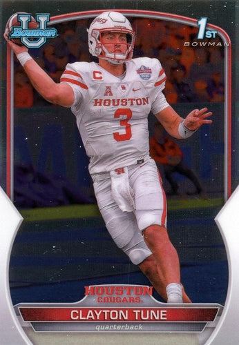 #98 Clayton Tune - Houston Cougars - 2022 Bowman Chrome University Football