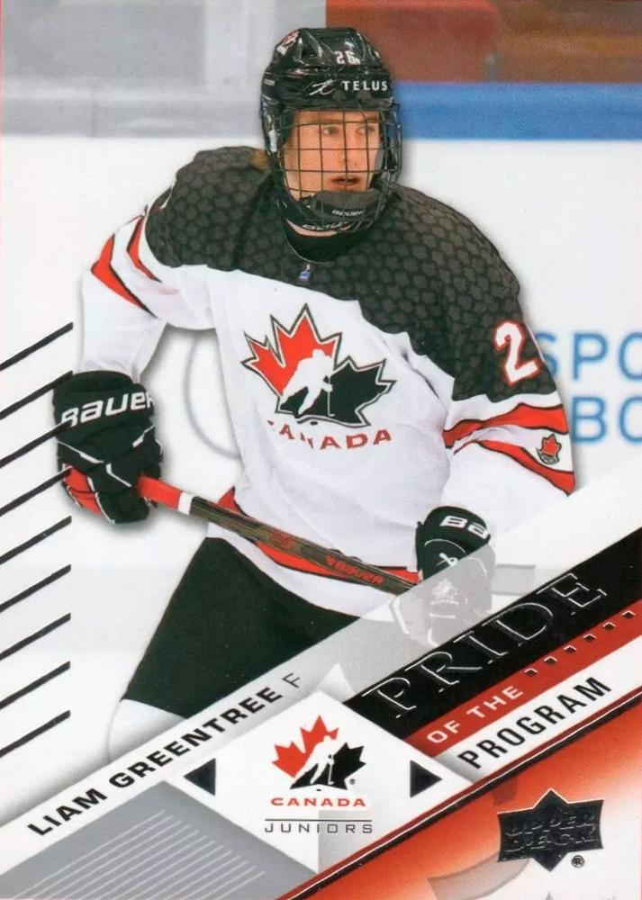 #98 Liam Greentree - Canada - 2024 Upper Deck Team Canada Juniors Hockey