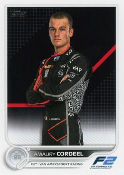 #98 Amaury Cordeel - Van Amersfoort Racing F2 - 2022 Topps Formula 1 Racing