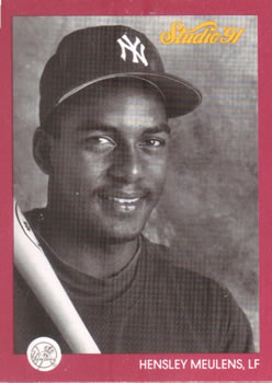 #98 Hensley Meulens - New York Yankees - 1991 Studio Baseball