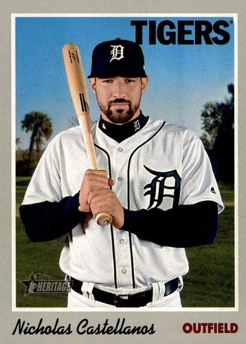 #98 Nicholas Castellanos - - 2019 Topps Heritage Baseball