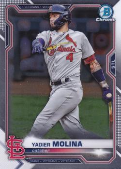 #99 Yadier Molina - St. Louis Cardinals - 2021 Bowman Chrome Baseball