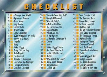 #99 Checklist 1-100, Inserts - 1993 SkyBox Super Mario Bros.