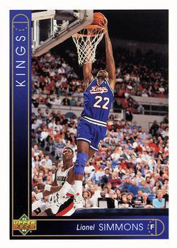 #99 Lionel Simmons - Sacramento Kings - 1993-94 Upper Deck Basketball