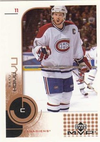 #99 Saku Koivu - Montreal Canadiens - 2002-03 Upper Deck MVP Hockey