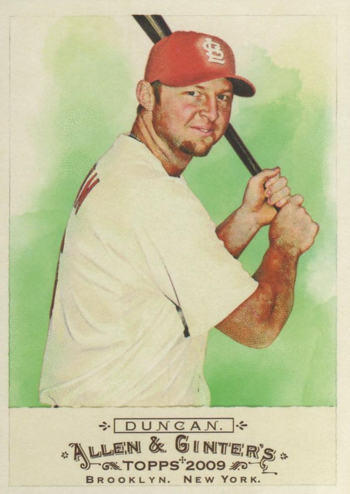 #99 Chris Duncan - St. Louis Cardinals - 2009 Topps Allen & Ginter Baseball