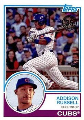 #83-99 Addison Russell - Chicago Cubs - 2018 Topps - 1983 Topps Baseball 35th Anniversary Baseball