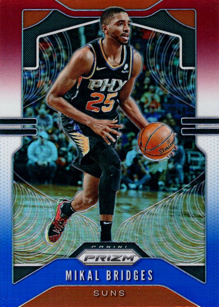 #99 Mikal Bridges - Phoenix Suns - 2019-20 Panini Prizm - Prizms Red White and Blue Basketball