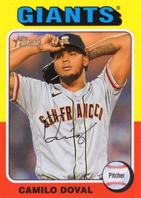 #99 Camilo Doval - San Francisco Giants - 2024 Topps Heritage Baseball