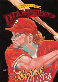 #DK-9 John Kruk - Philadelphia Phillies - 1994 Donruss - Diamond Kings Baseball