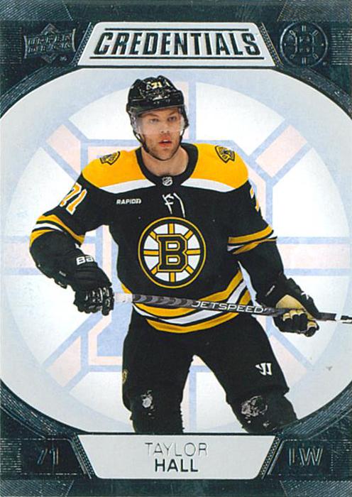 #9 Taylor Hall - Boston Bruins - 2022-23 Upper Deck Credentials Hockey