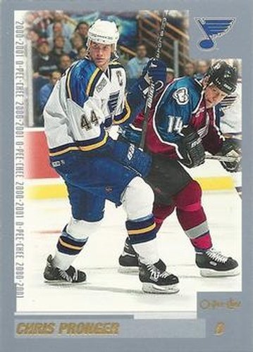 #9 Chris Pronger - St. Louis Blues - 2000-01 O-Pee-Chee Hockey