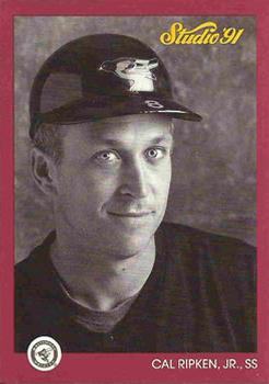 #9 Cal Ripken, Jr. - Baltimore Orioles - 1991 Studio Baseball