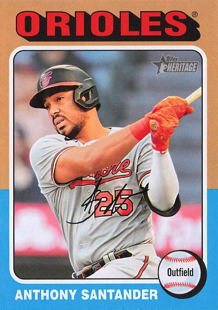 #9 Anthony Santander - Baltimore Orioles - 2024 Topps Heritage Baseball