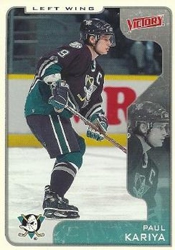 #9 Paul Kariya - Anaheim Mighty Ducks - 2001-02 Upper Deck Victory Hockey