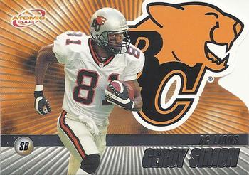 #9 Geroy Simon - British Columbia Lions - 2003 Pacific Atomic CFL Football