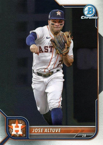 #9 Jose Altuve - Houston Astros - 2022 Bowman Chrome Baseball