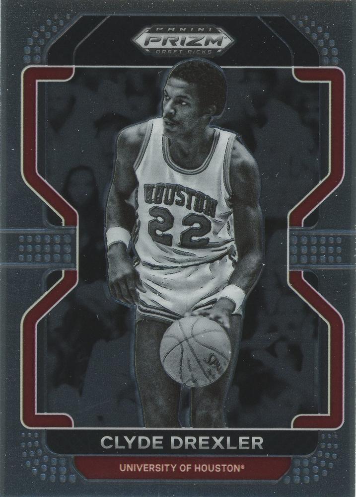 #9 Clyde Drexler - Houston Cougars - 2022 Panini Prizm Draft Picks Basketball