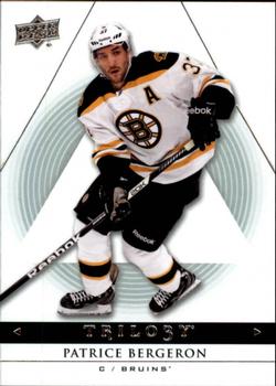 #9 Patrice Bergeron - Boston Bruins - 2013-14 Upper Deck Trilogy Hockey