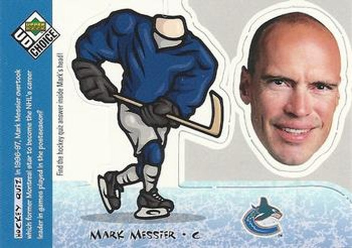 #BH9 Mark Messier - Vancouver Canucks - 1998-99 UD Choice - Bobbing Head Hockey