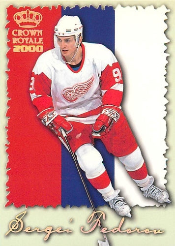 #9 Sergei Fedorov - Detroit Red Wings - 1999-00 Pacific Crown Royale - International Glory Hockey