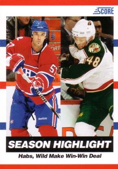 #9 Benoit Pouliot / Guillaume Latendresse - Montreal Canadiens / Minnesota Wild - 2010-11 Score Hockey