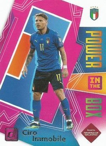 #9 Ciro Immobile - Italy - 2021-22 Donruss Road to FIFA World Cup Qatar 2022 - Power in the Box Soccer