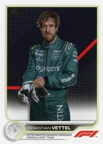 #9 Sebastian Vettel - Aston Martin Aramco Cognizant Formula One Team - 2022 Topps Formula 1 Racing