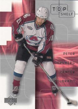 #9 Peter Forsberg - Colorado Avalanche - 2001-02 Upper Deck Top Shelf Hockey