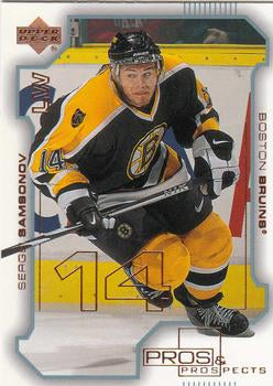 #9 Sergei Samsonov - Boston Bruins - 2000-01 Upper Deck Pros & Prospects Hockey